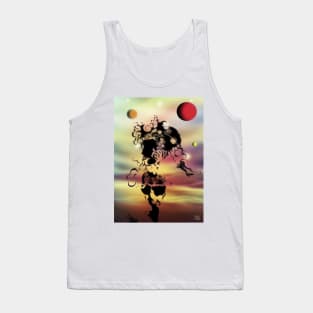 Silhouette. Pen drawing/ Digital Art. Tank Top